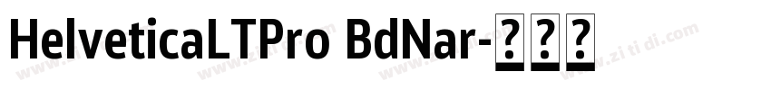 HelveticaLTPro BdNar字体转换